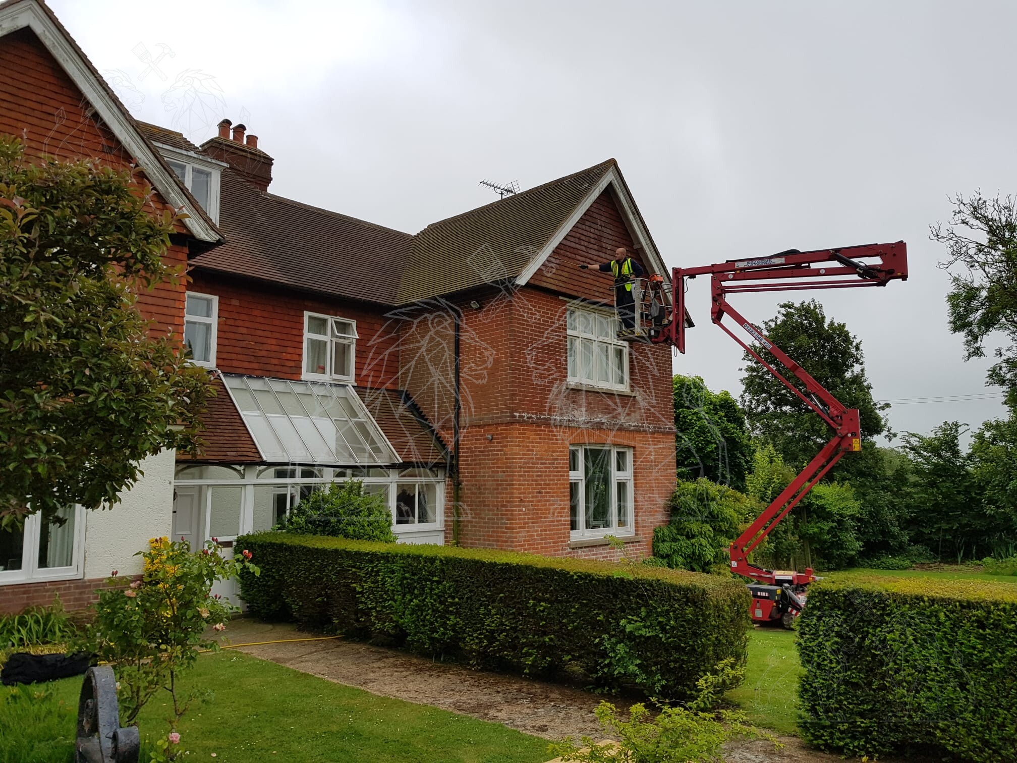 Safe MEWP access for cleaning and maintenance across a large property