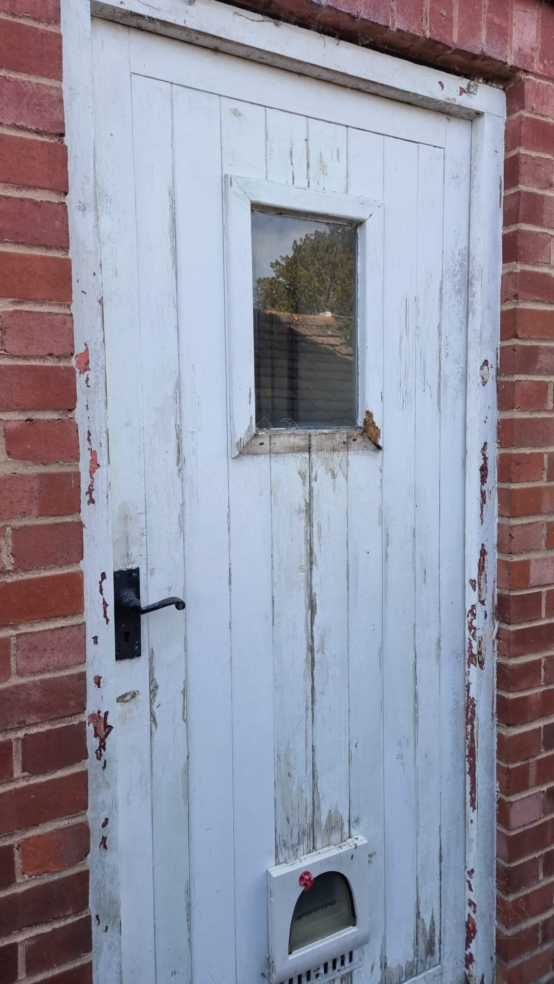 Door restoration preparation