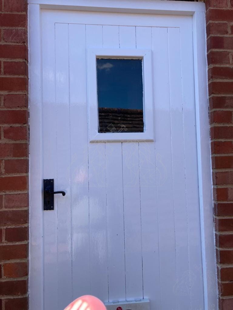 Restored exterior door