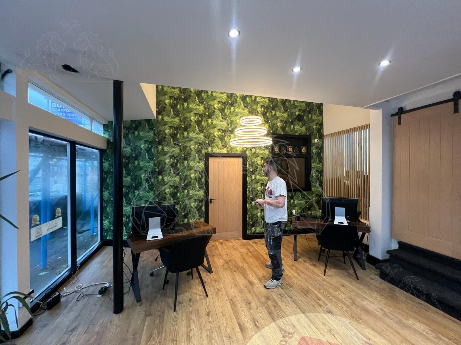 Completed commercial interior