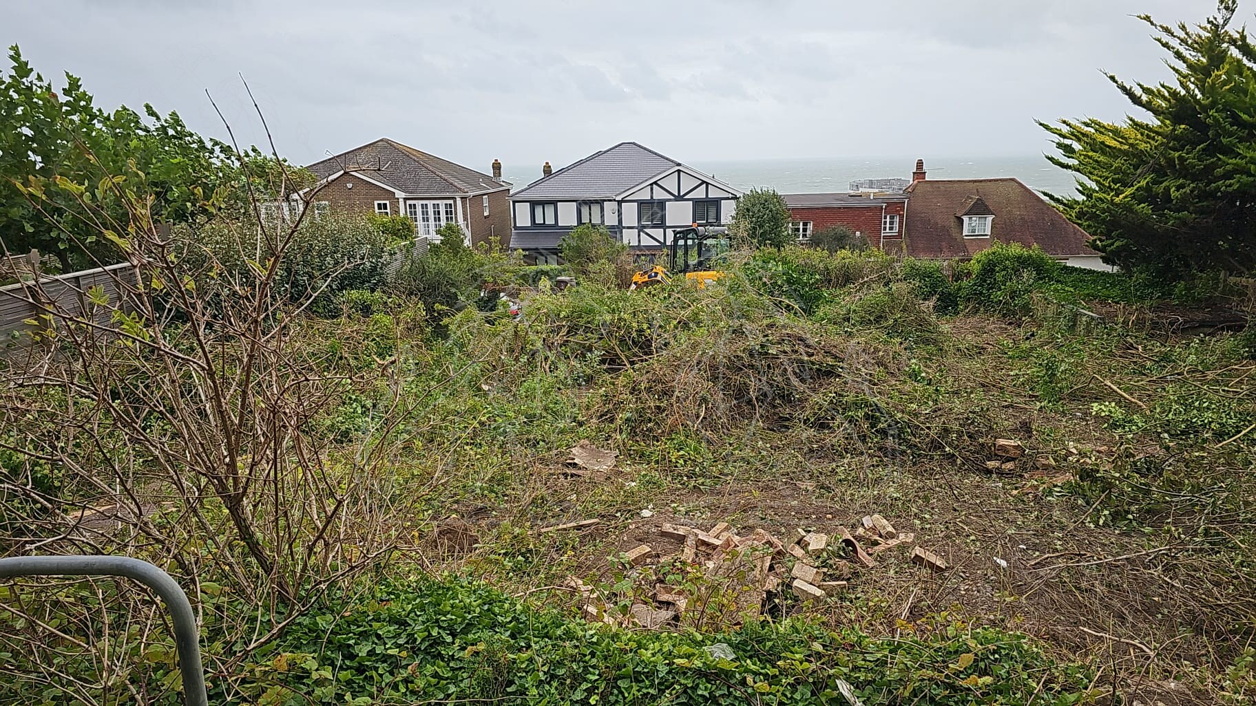 Cleared development area