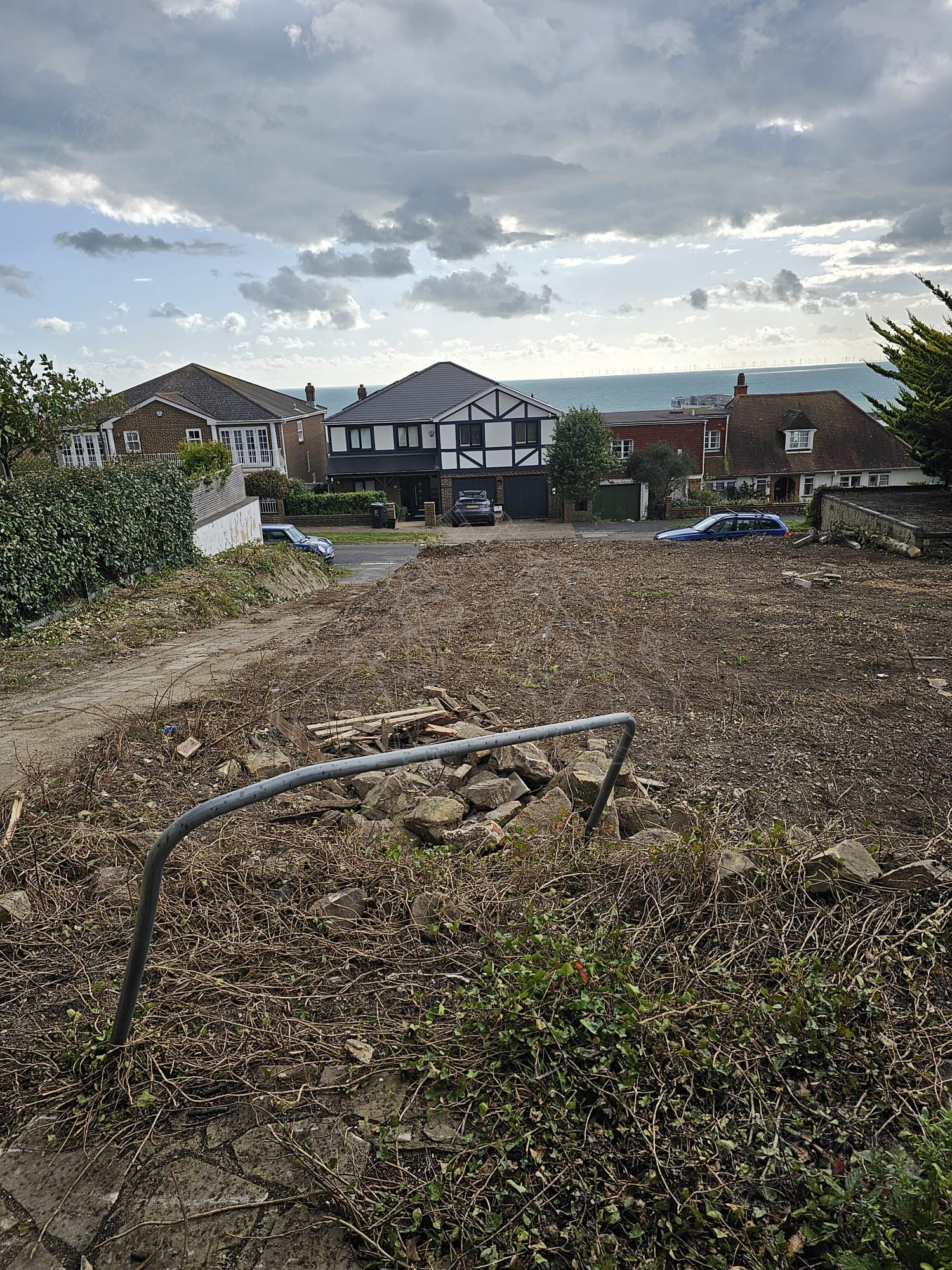 Cleared site ready for works