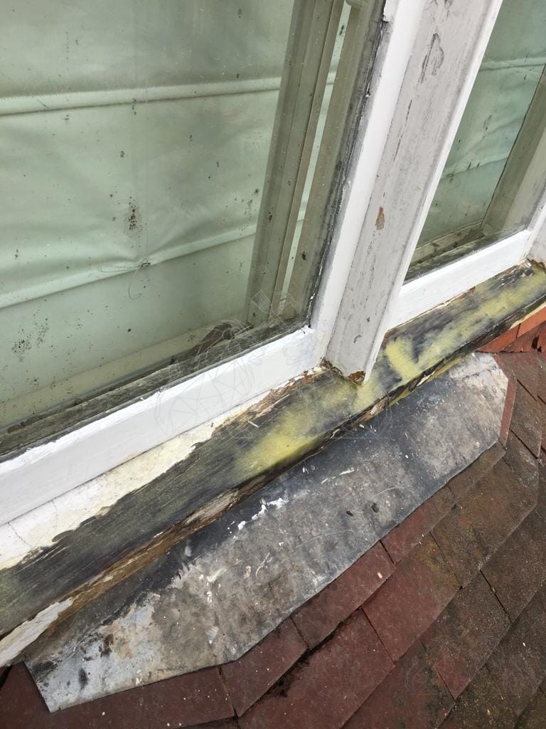 Window sill repair preparation